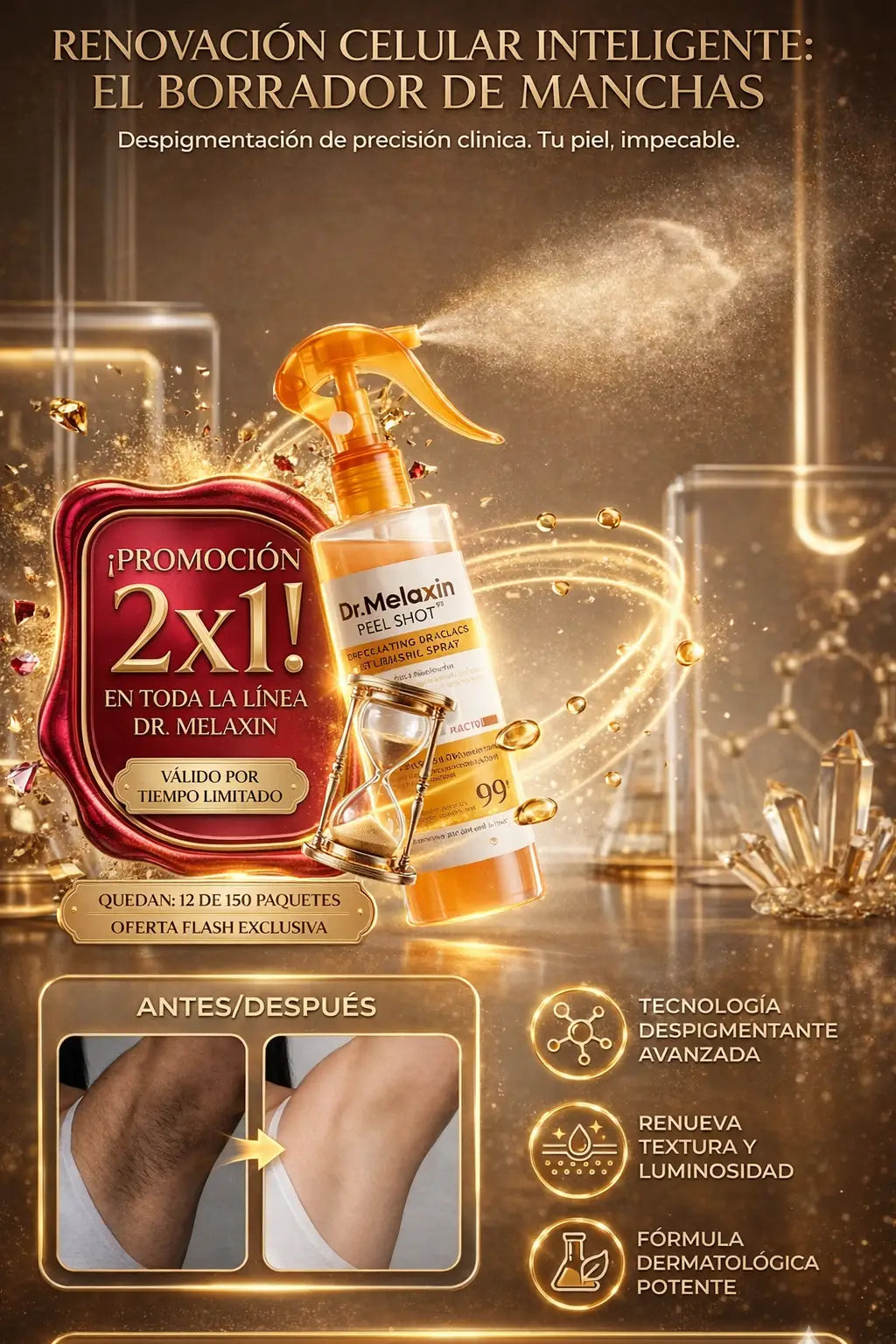 Dr.Melaxin Body Peel Shot 🧡 PROMOCIÓN 2X1 🧡 Tu piel merece brillar desde la primera aplicación ✨