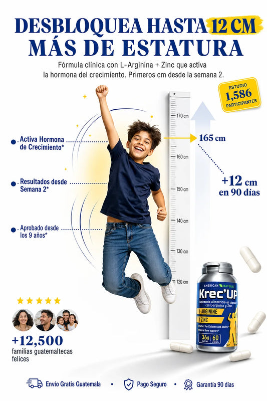 📈 KREC'UP® — +11 cm en 90 días.