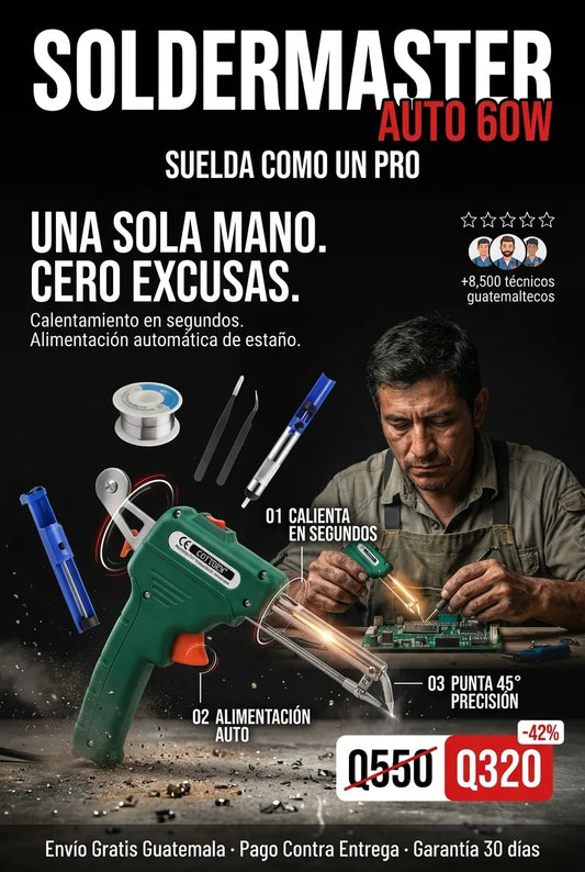 SolderMaster™ Auto 60W - Suelda como un PRO 🧰