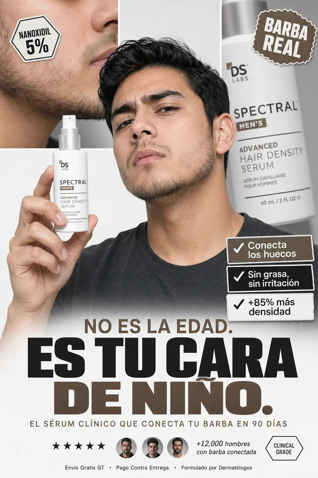 SPECTRAL MEN'S -  Barba en solo 30 Dias