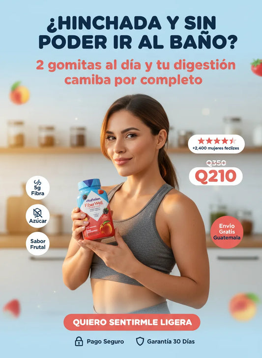 Fiber well gomitas de fibra - no mas hinchazon