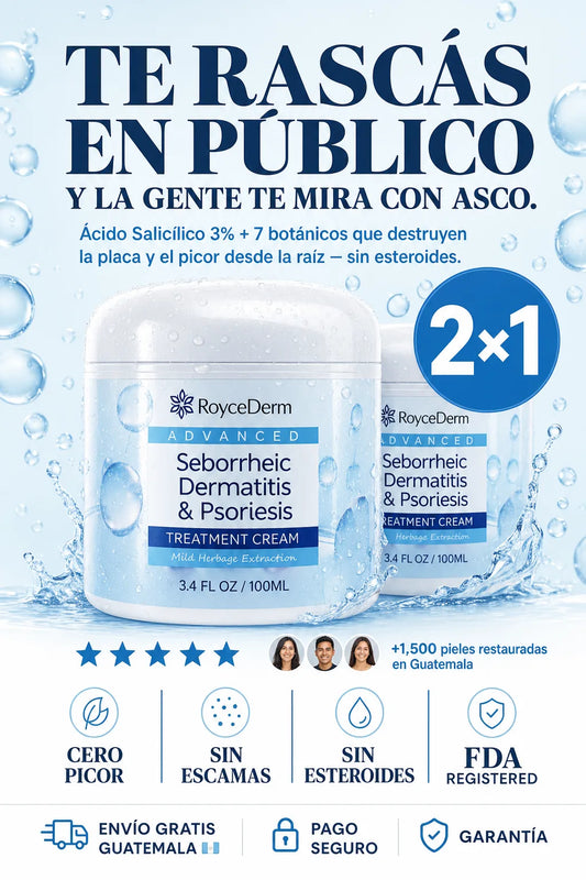 🧴 RoyceDerm Advanced - Elimina esas escamas AHORA - PAGA 1 Y LLEVA 2