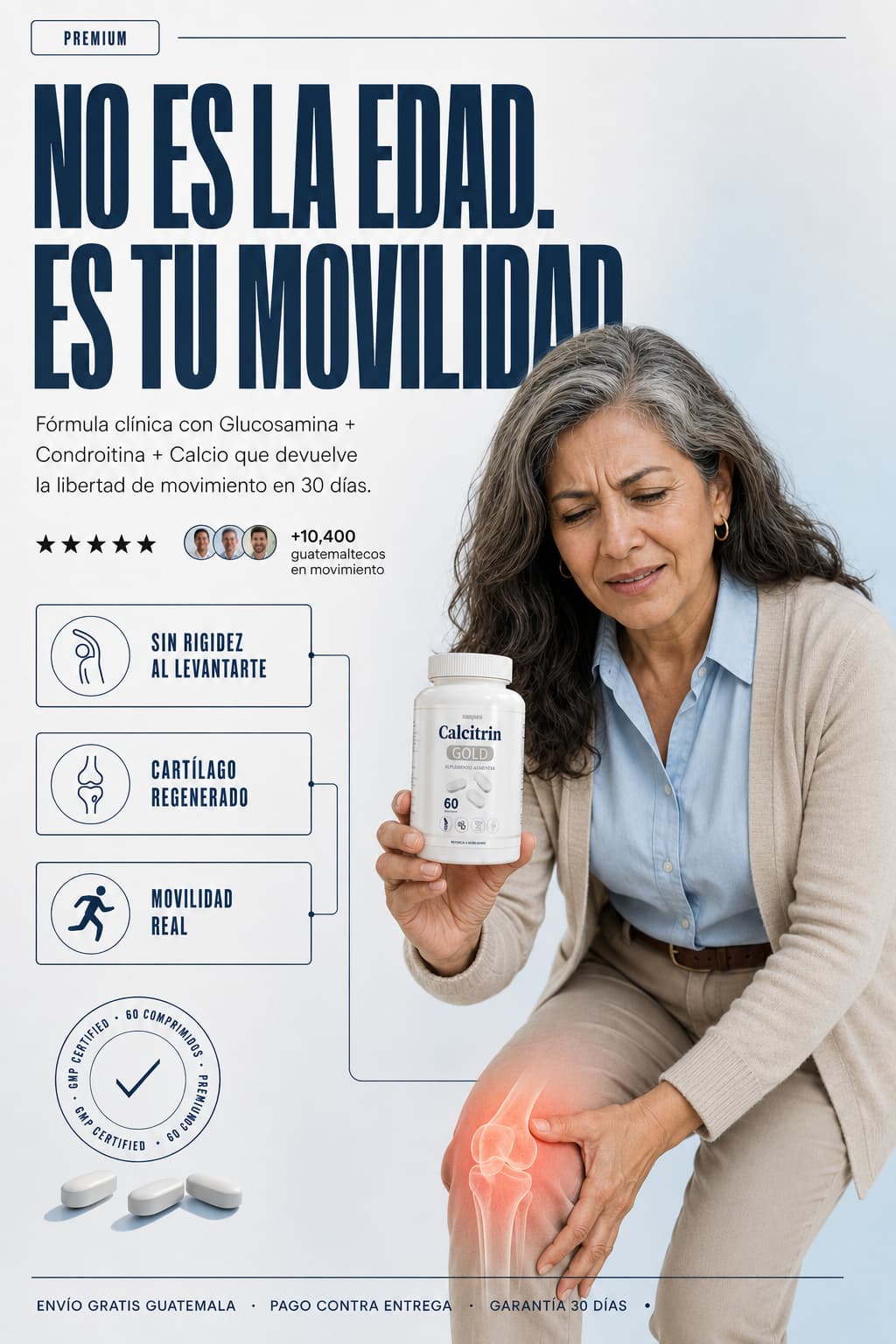 🦴 Calcitrin Gold - Reduce el dolor en articulaciones X 60 capsulas