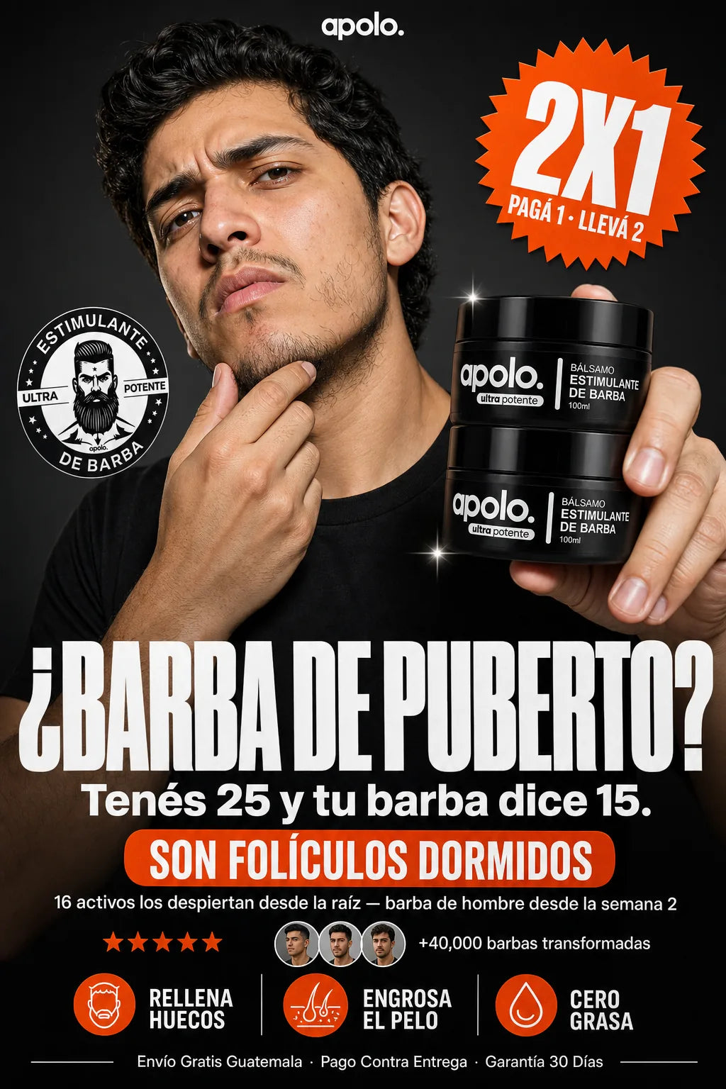 Apolo Bálsamo de Barba — hero