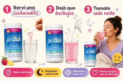 MaxCalm — modo uso