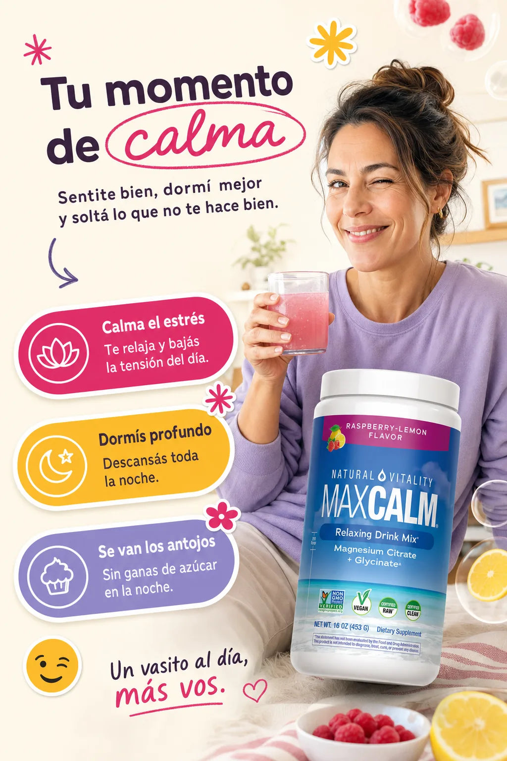 MaxCalm — beneficios