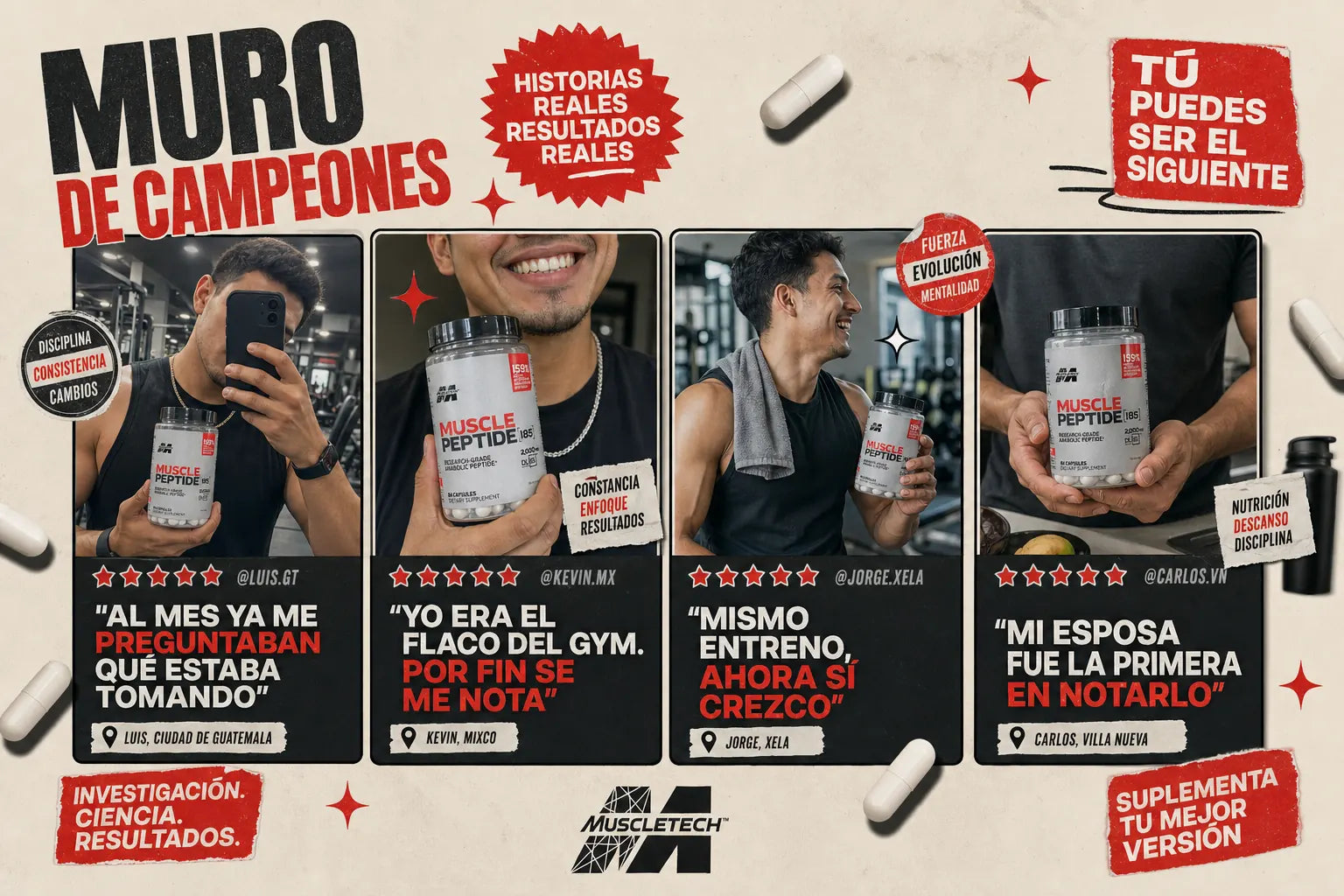 Muscle Peptide 185 — testimoniales